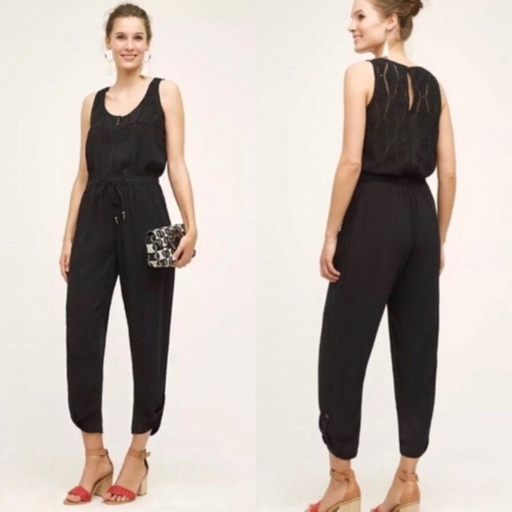 Anthropologie | Hei Hei Taj Jumpsuit Black